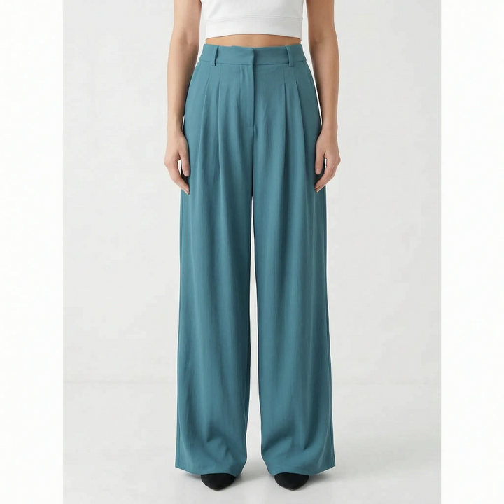Sophia | Women's High-Waisted Wide-Leg Pants