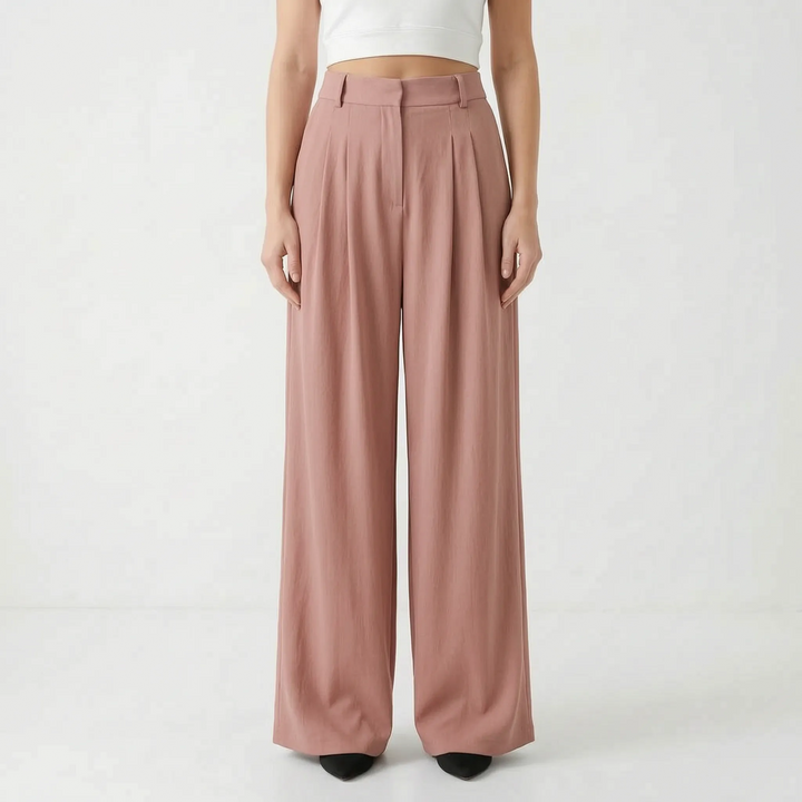 Sophia | Women's High-Waisted Wide-Leg Pants