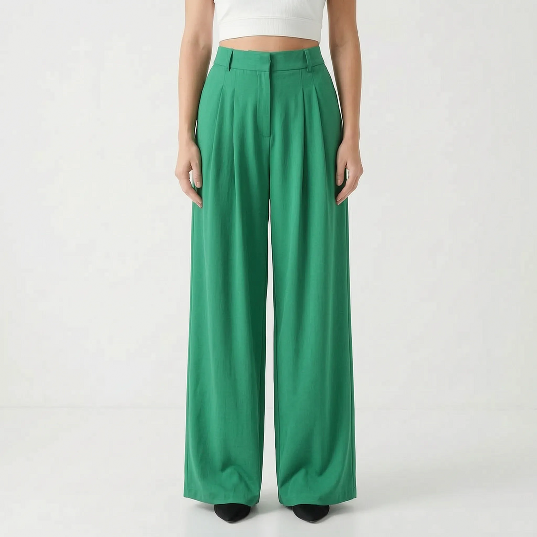 Sophia | Women's High-Waisted Wide-Leg Pants