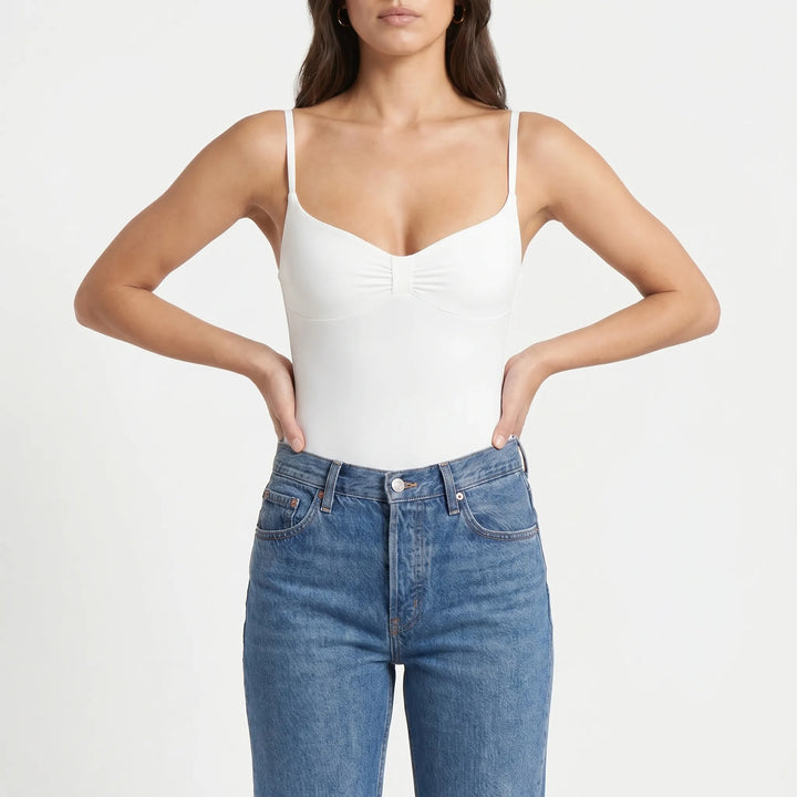 Joyce | Women's High-Cut Sleeveless Bodysuit