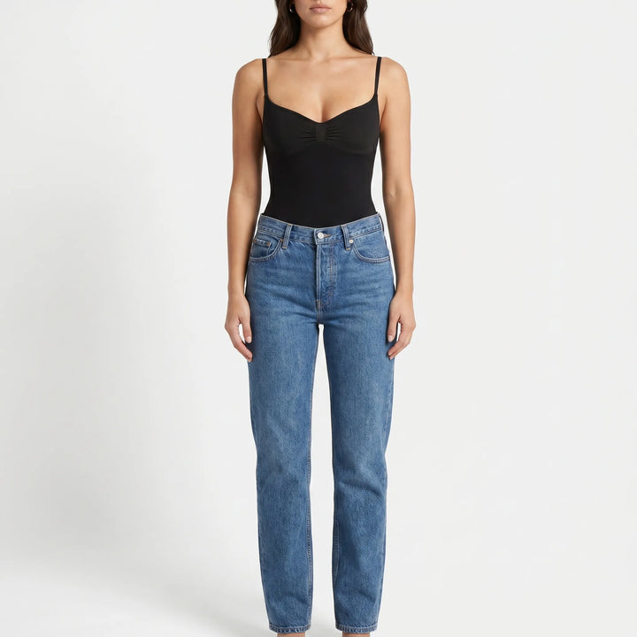 Joyce | Women's High-Cut Sleeveless Bodysuit