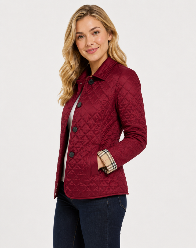 Women's Tailored Fit Quilted Jacket for Year-Round Wear