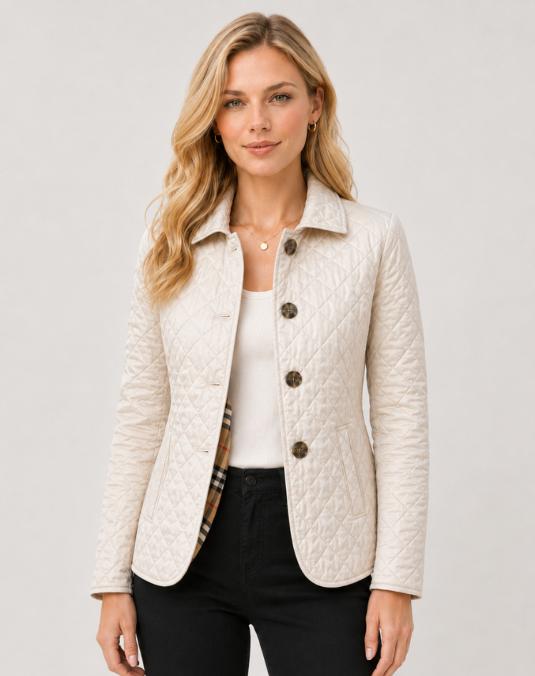 Women's Tailored Fit Quilted Jacket for Year-Round Wear