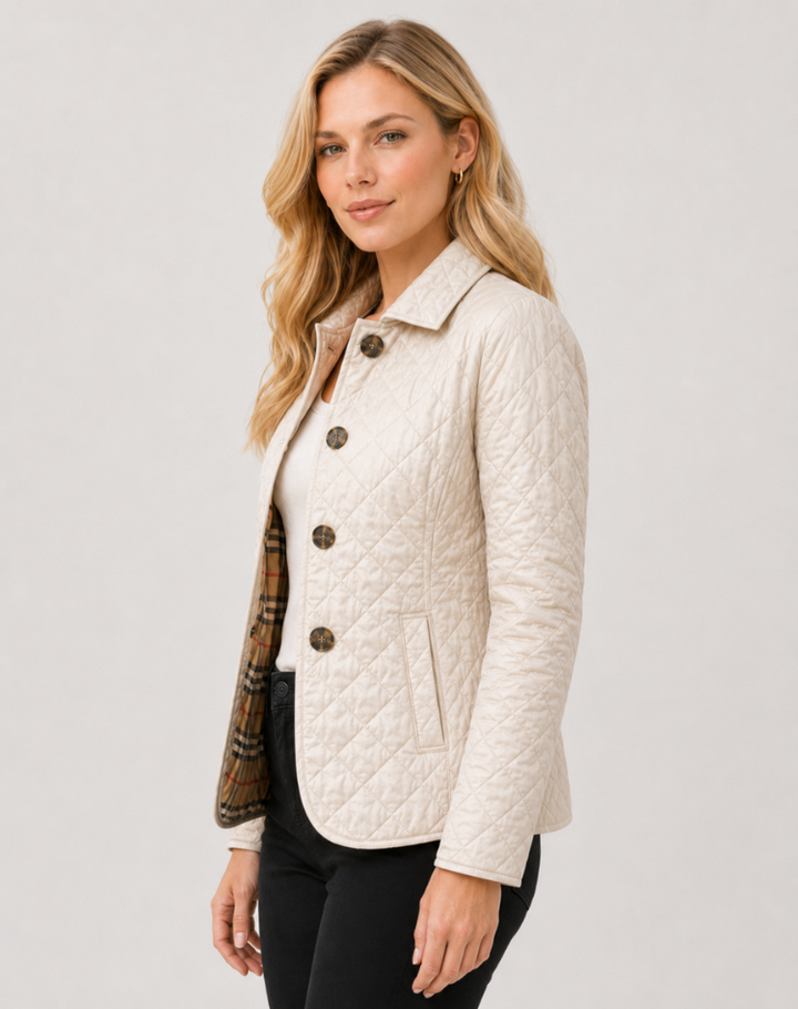 Women's Tailored Fit Quilted Jacket for Year-Round Wear