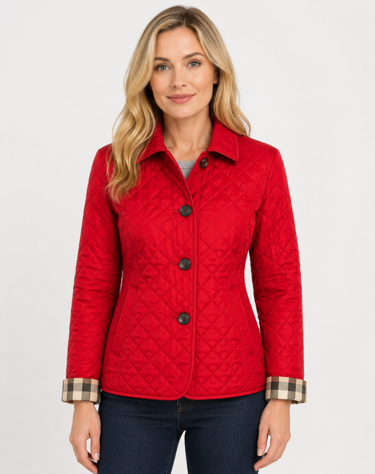 Women's Tailored Fit Quilted Jacket for Year-Round Wear