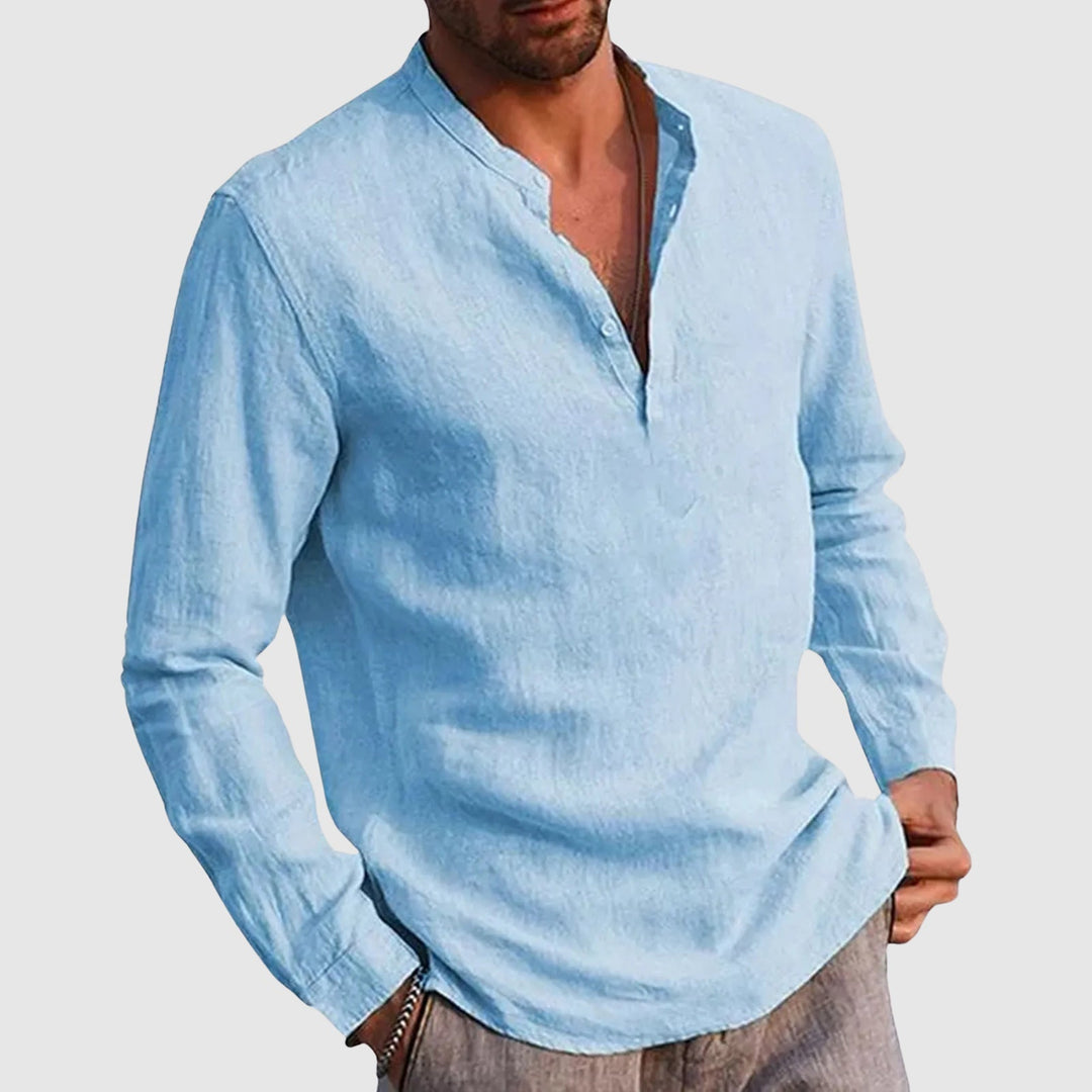 Jason | Men's Linen Long Sleeve Casual Shirt