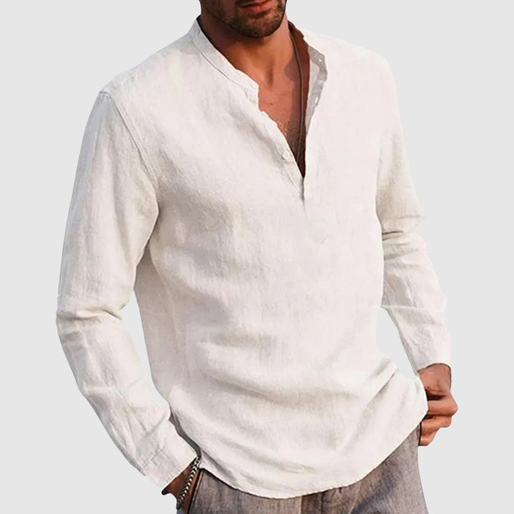 Jason | Men's Linen Long Sleeve Casual Shirt