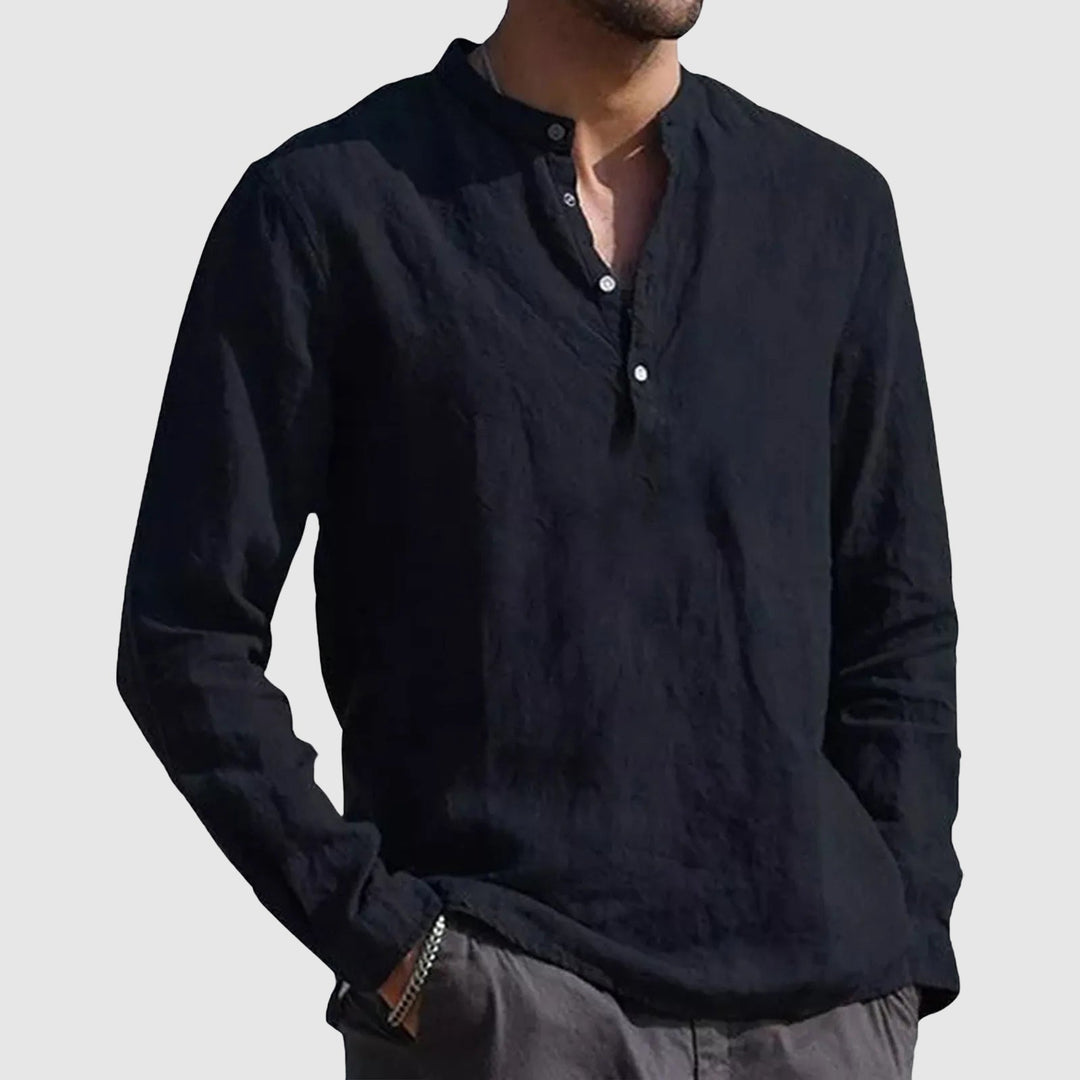 Jason | Men's Linen Long Sleeve Casual Shirt