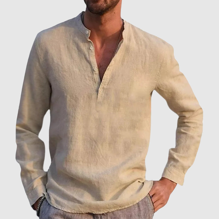 Jason | Men's Linen Long Sleeve Casual Shirt