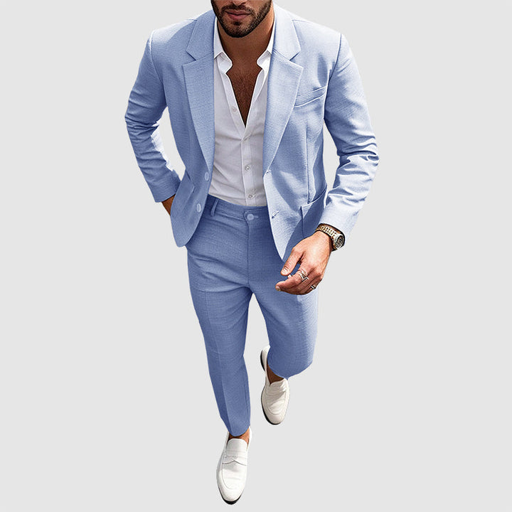Jensen | Men's Tailored Slim Fit Blazer and Trousers Set