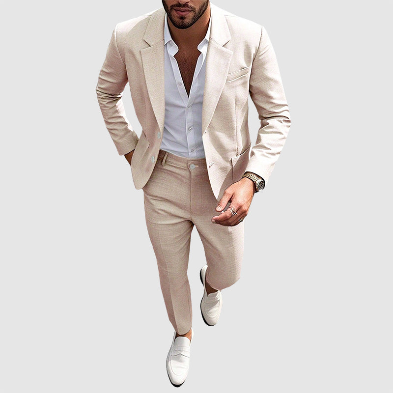 Jensen | Men's Tailored Slim Fit Blazer and Trousers Set