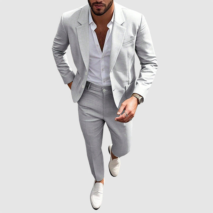 Jensen | Men's Tailored Slim Fit Blazer and Trousers Set