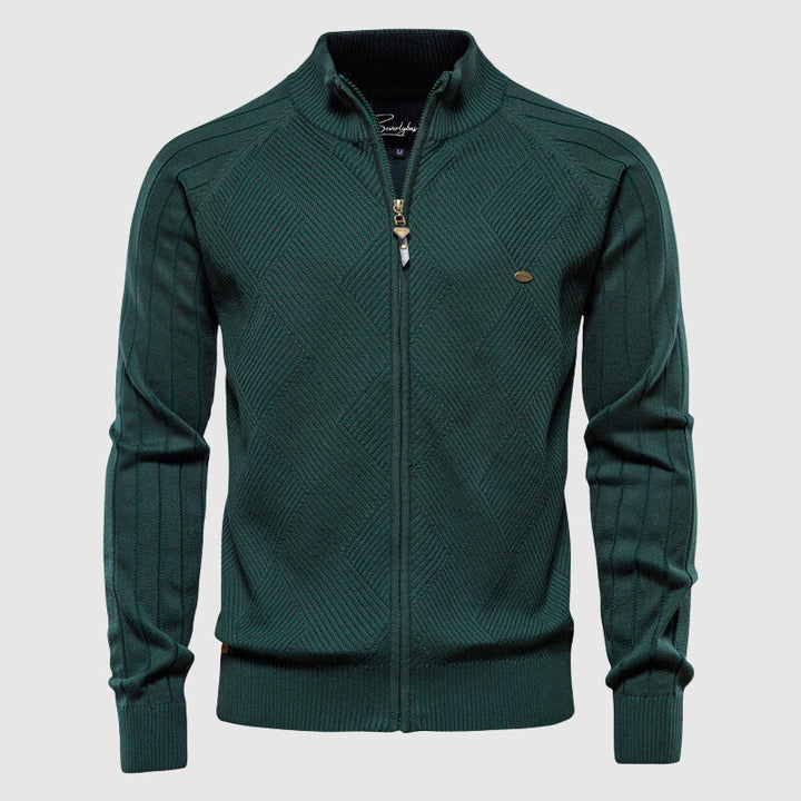 Men's Cotton Full-Zip Sweater Cardigan