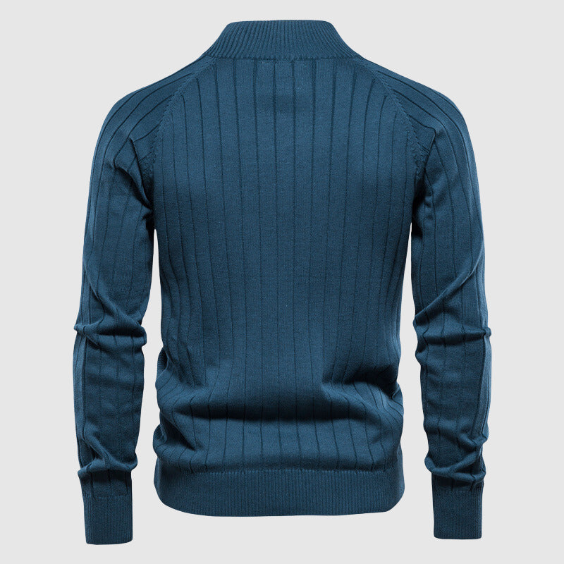 Men's Cotton Full-Zip Sweater Cardigan