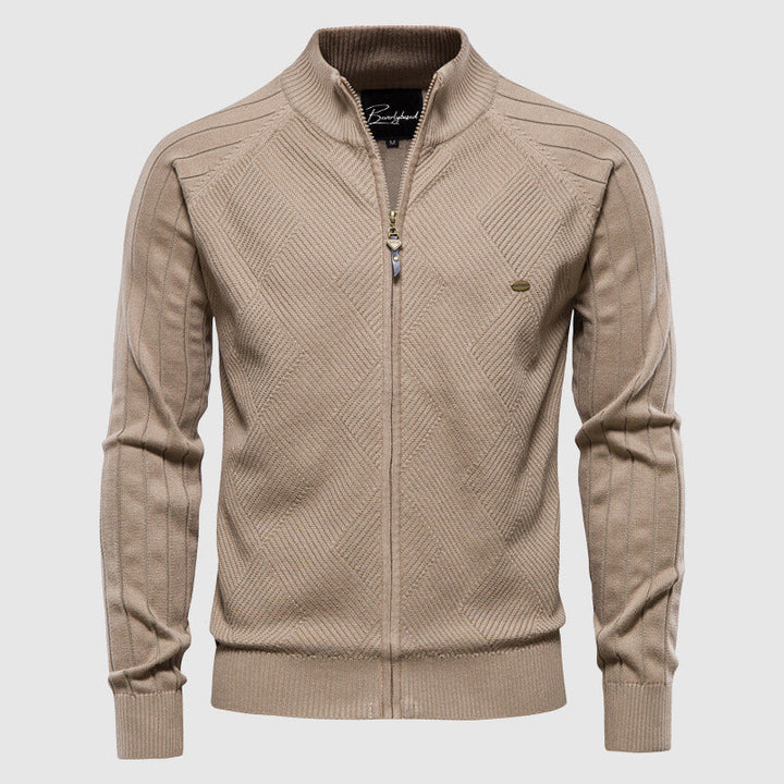 Men's Cotton Full-Zip Sweater Cardigan