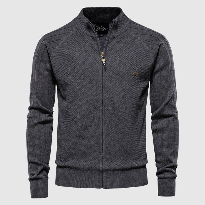 Men's Cotton Full-Zip Sweater Cardigan