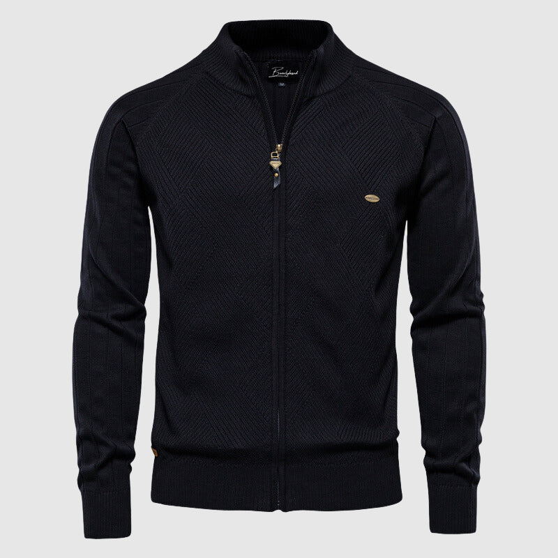 Men's Cotton Full-Zip Sweater Cardigan