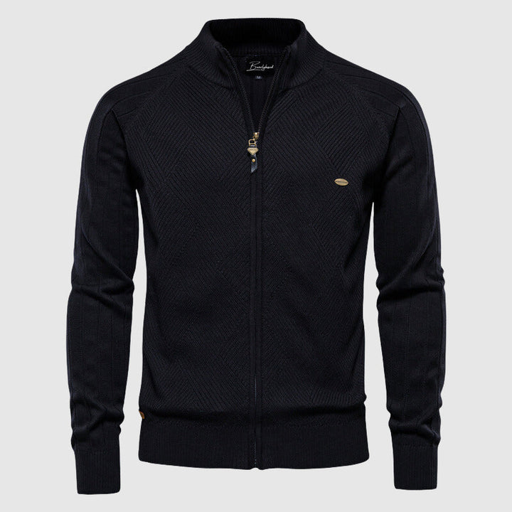Men's Cotton Full-Zip Sweater Cardigan