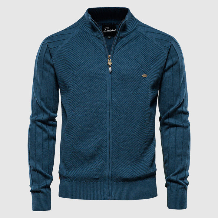 Men's Cotton Full-Zip Sweater Cardigan