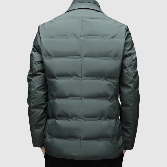 Men's Down Quilted Puffer Jacket for Warmth and Style