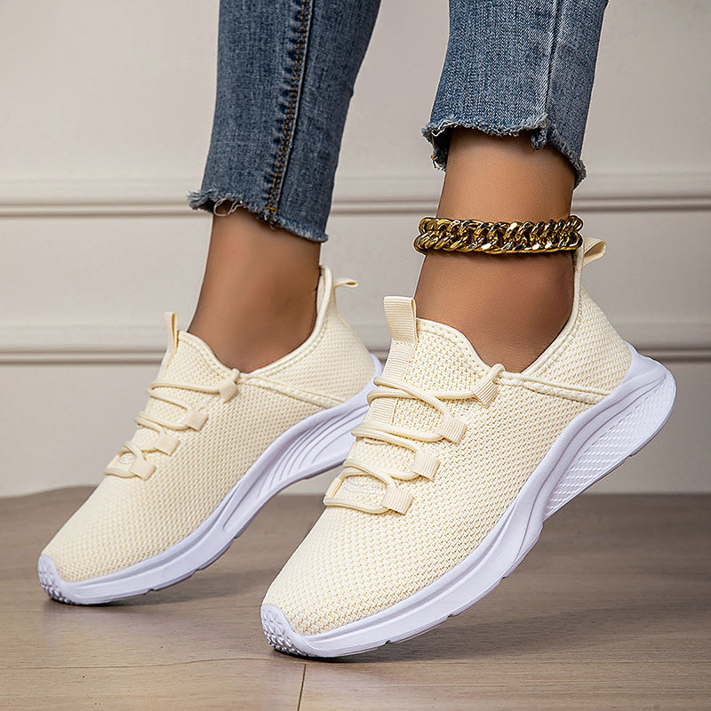 Women's Mesh Knit Comfort Sneakers for All-Day Wear