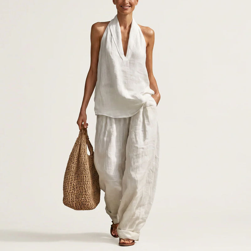 Joy | Women's Relaxed Halter Two-Piece Outfit
