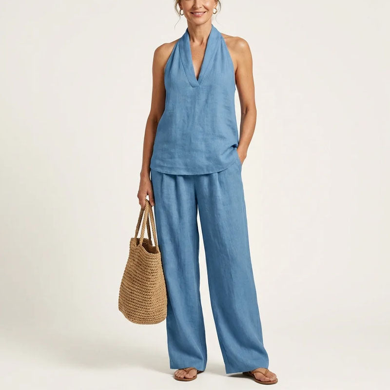 Joy | Women's Relaxed Halter Two-Piece Outfit