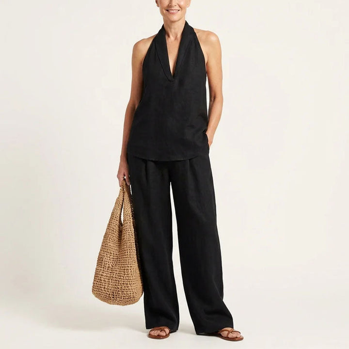 Joy | Women's Relaxed Halter Two-Piece Outfit