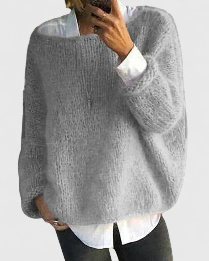 Women's Sophisticated Loose Fit Knit Sweater