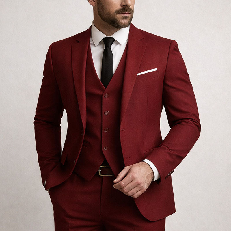 Justin | Men's Tailored Three-Piece Formal Suit