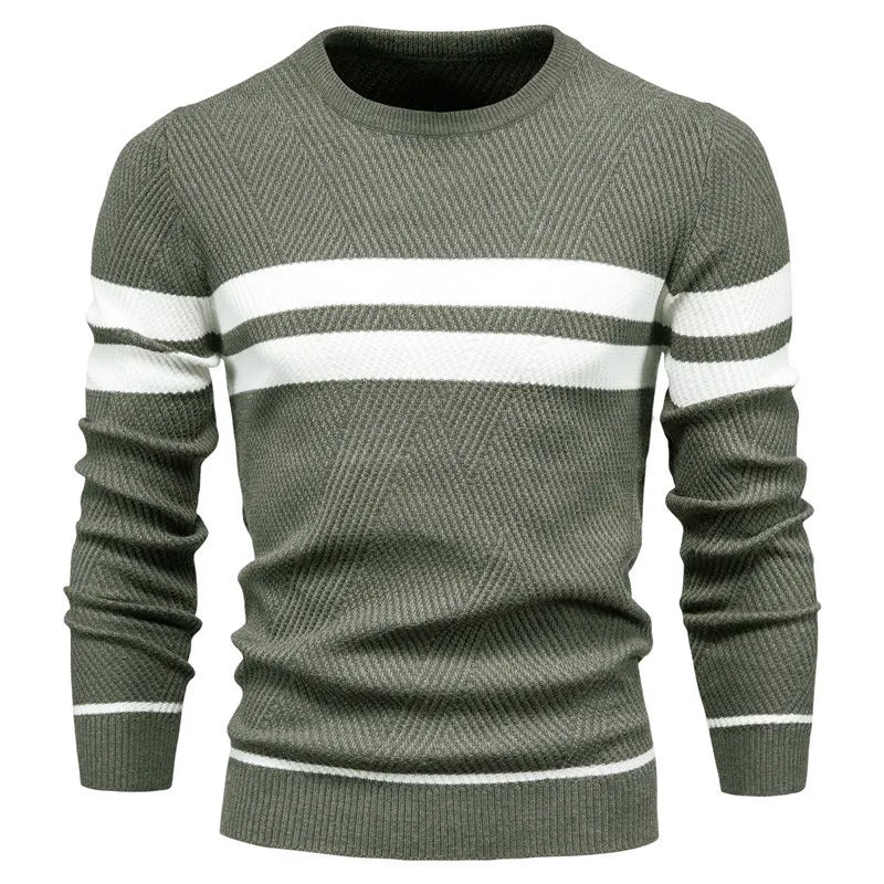 Men's coarse knit sweater