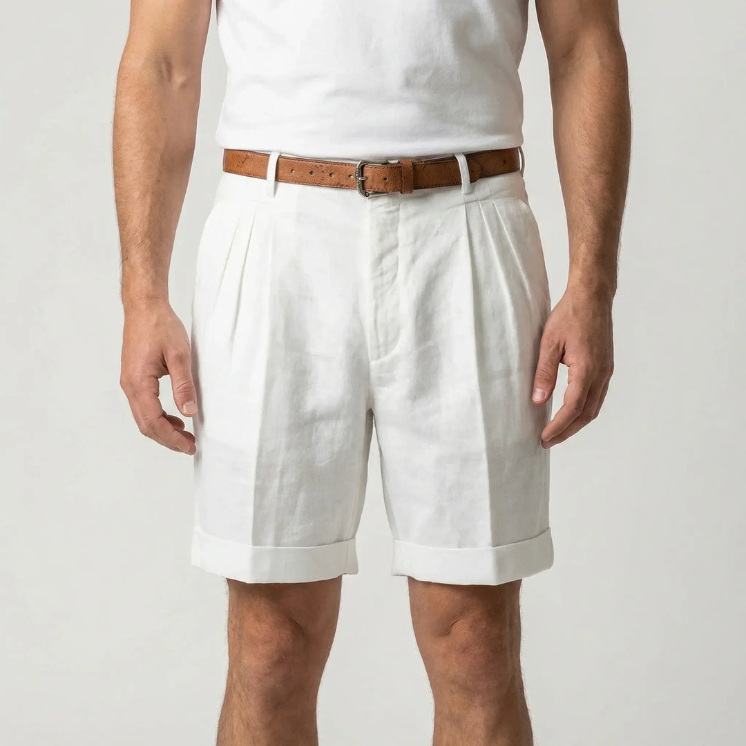 Erick | Men's Classic Pleated Shorts