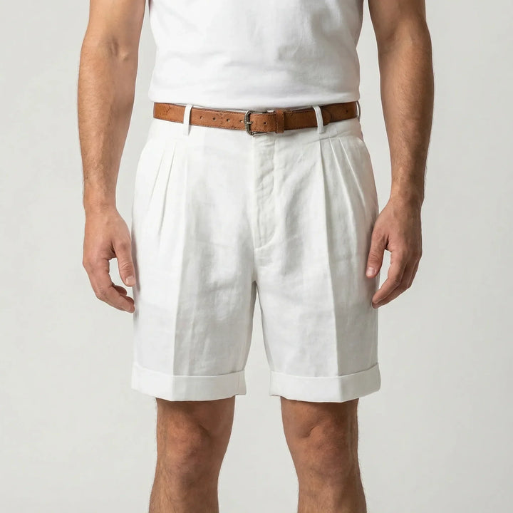 Erick | Men's Classic Pleated Shorts