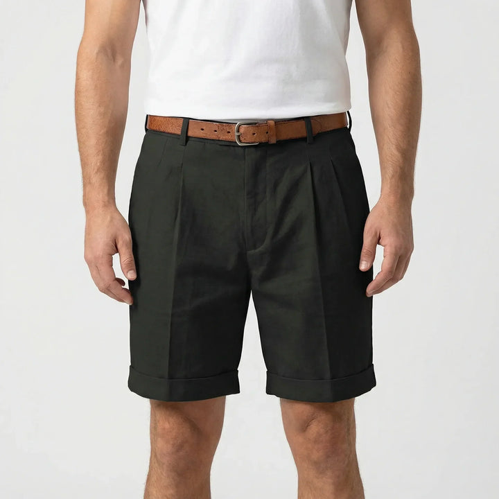 Erick | Men's Classic Pleated Shorts