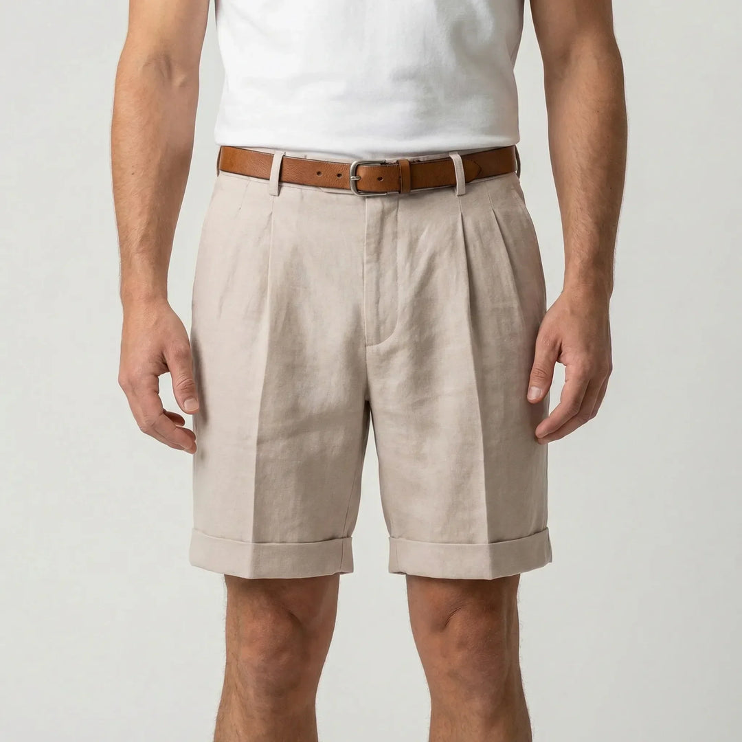 Erick | Men's Classic Pleated Shorts