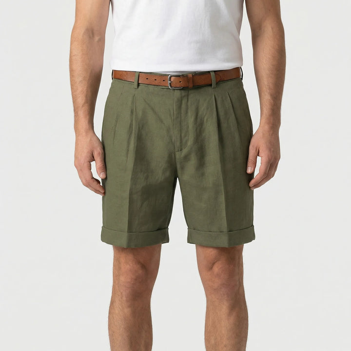 Erick | Men's Classic Pleated Shorts