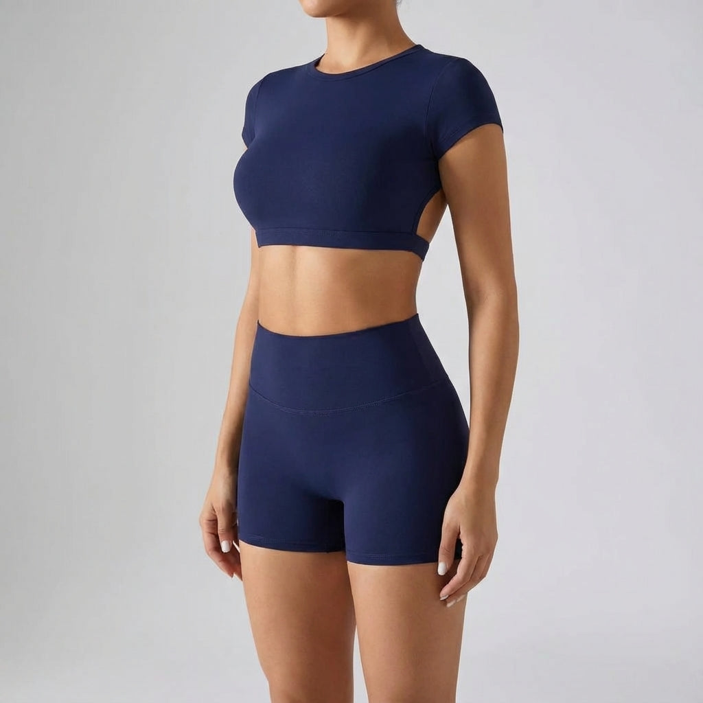 Nancy | Women's Functional Fabric Short Cut Sports Set