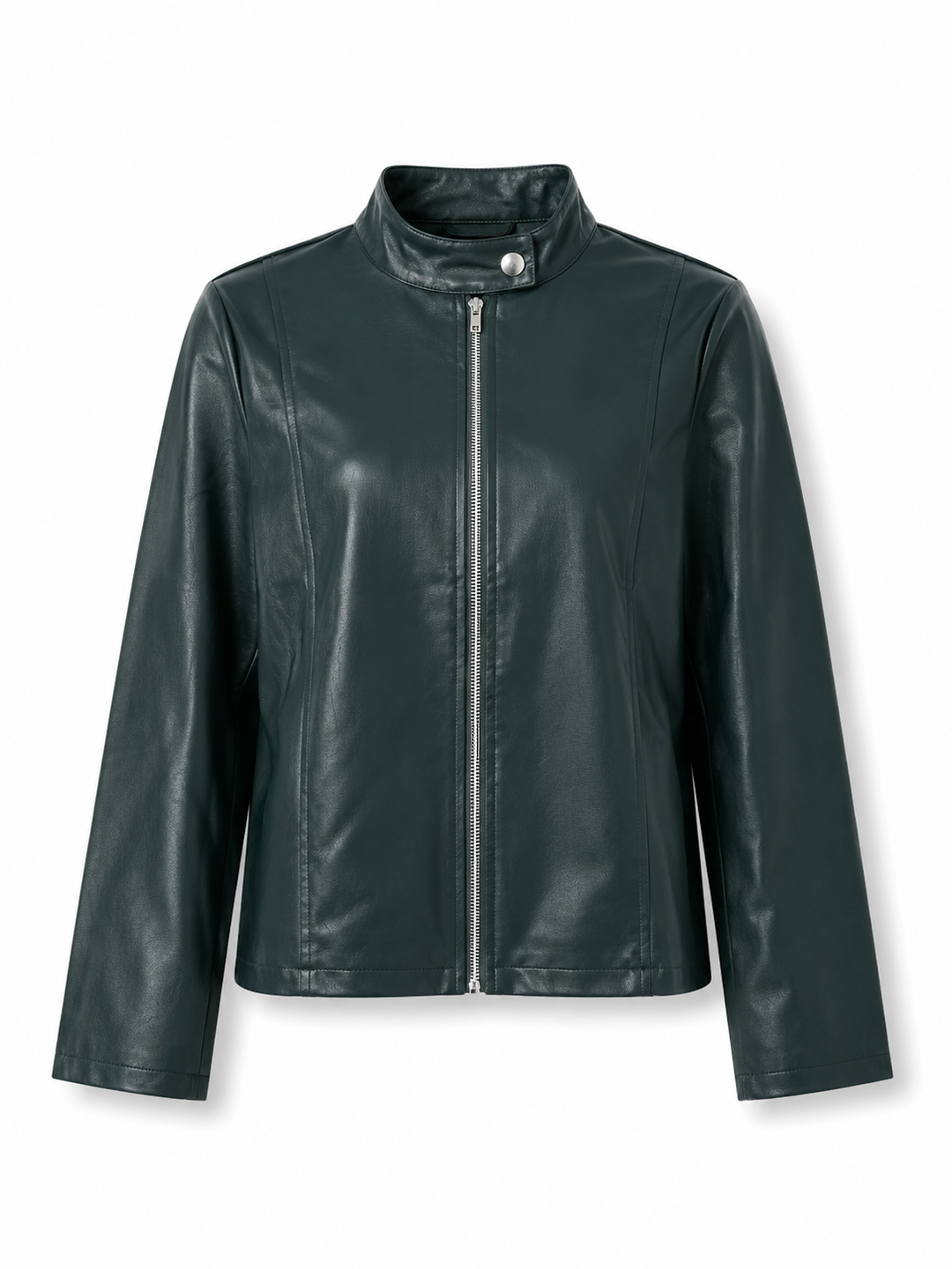 Women's Leather Jacket – Tailored Design for Versatile Casual Wear
