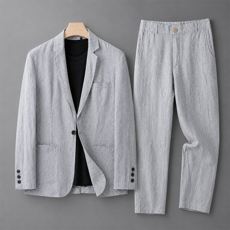 Landon | Men's Relaxed Blazer and Tapered Pants Ensemble
