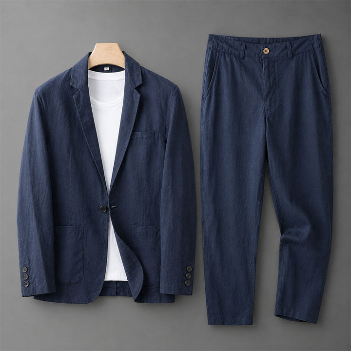 Landon | Men's Relaxed Blazer and Tapered Pants Ensemble
