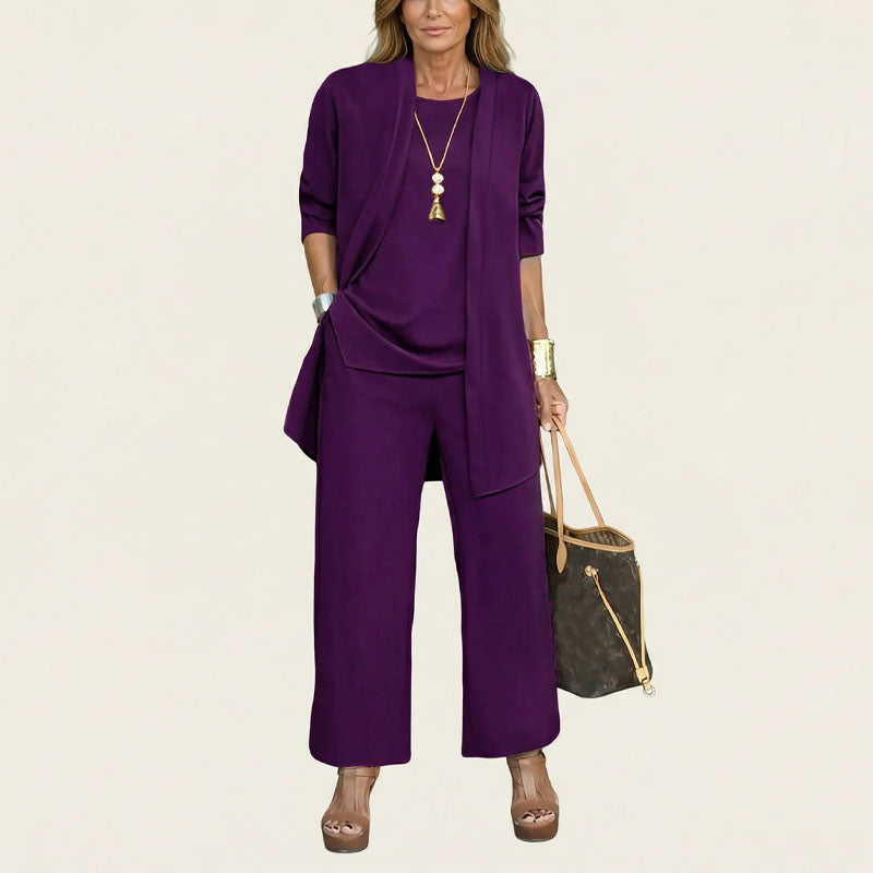 Emily | Women's Minimal Layered Three-Piece Outfit Set