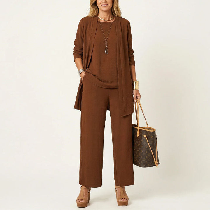 Emily | Women's Minimal Layered Three-Piece Outfit Set