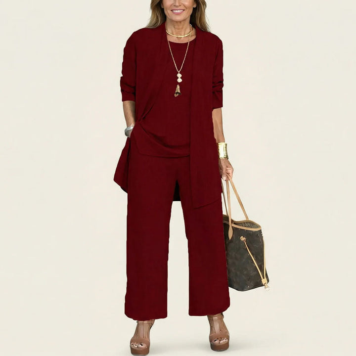 Emily | Women's Minimal Layered Three-Piece Outfit Set