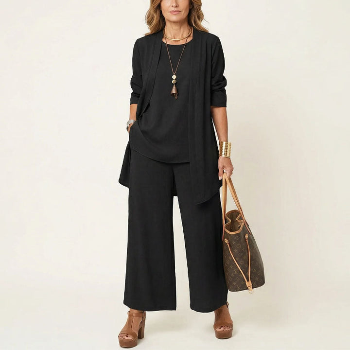 Emily | Women's Minimal Layered Three-Piece Outfit Set