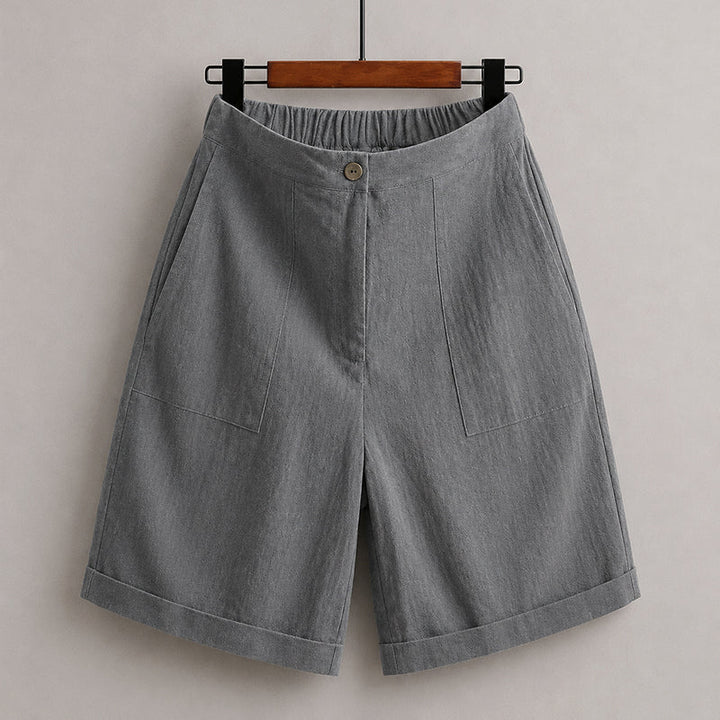 Leona | Women's Relaxed Fit Linen Bermuda Shorts