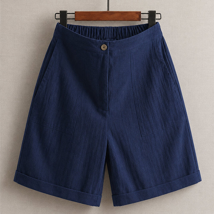 Leona | Women's Relaxed Fit Linen Bermuda Shorts