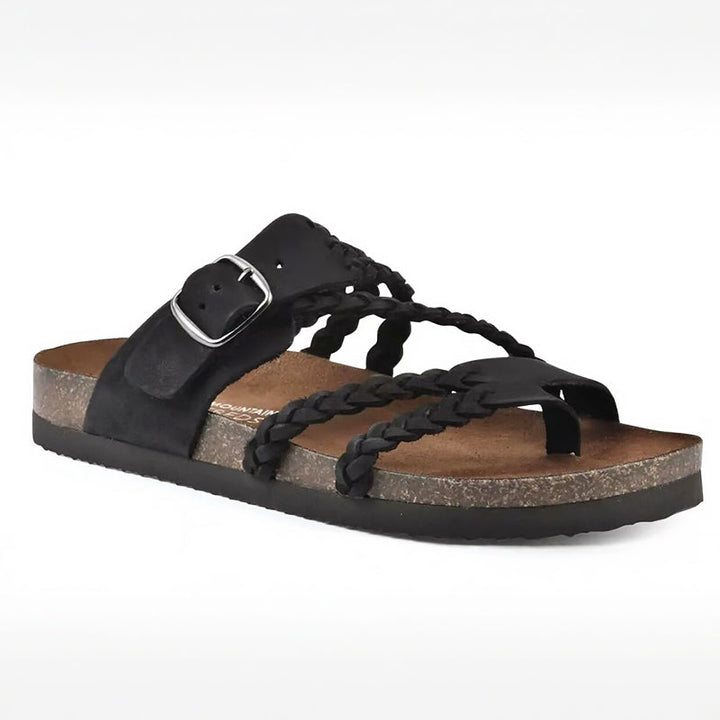 Lily | Women's Braided Cork Toe-Loop Slides