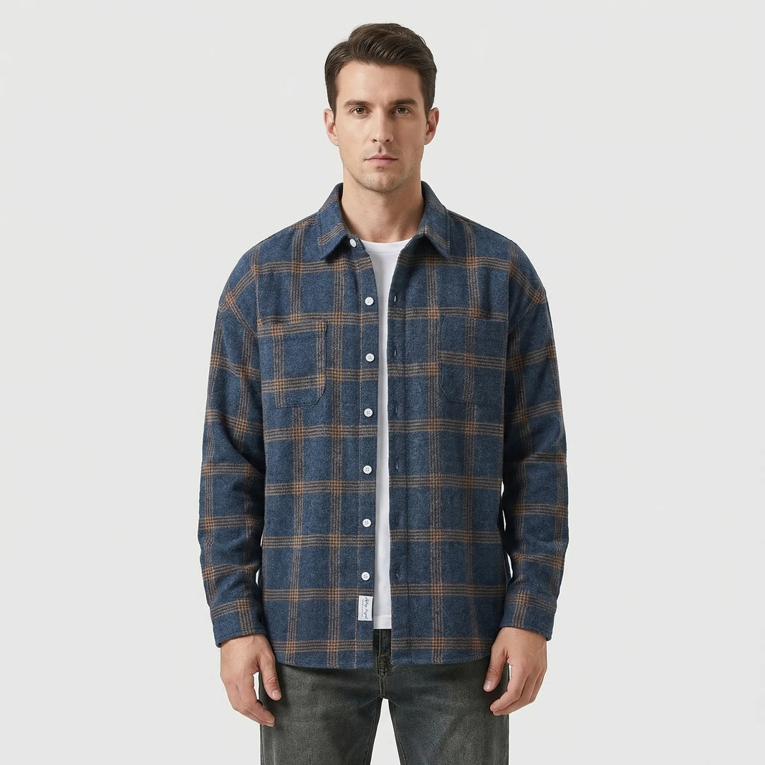 Ralph | Men's Long-Sleeved Checked Button-Up Shirt