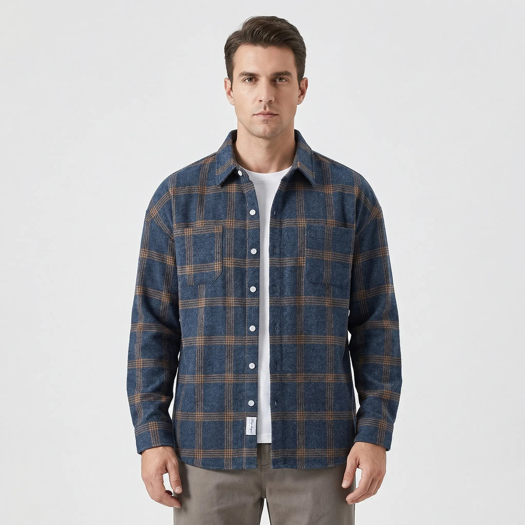 Ralph | Men's Long-Sleeved Checked Button-Up Shirt