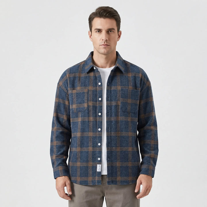 Ralph | Men's Long-Sleeved Checked Button-Up Shirt